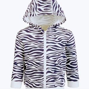 Boys NWT zebra hoodie